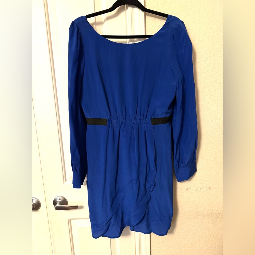 Aryn K Silk Blue Dress